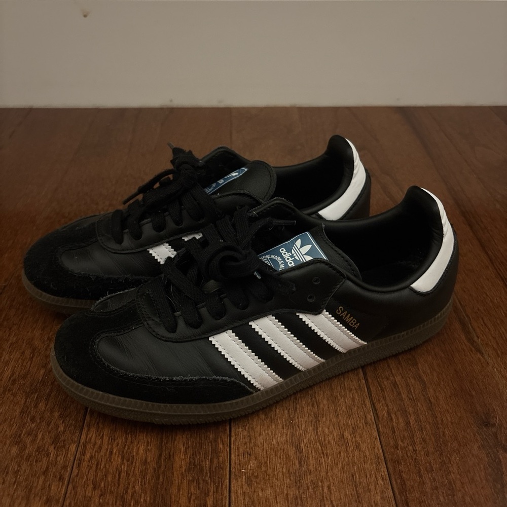 Adidas Black and White Samba Sneakers